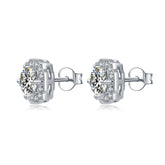 Royal Moissanite Stud Earrings
